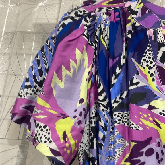 Marie Oliver Natalie dress pinks purples blues 4/6 - Picture 7 of 14